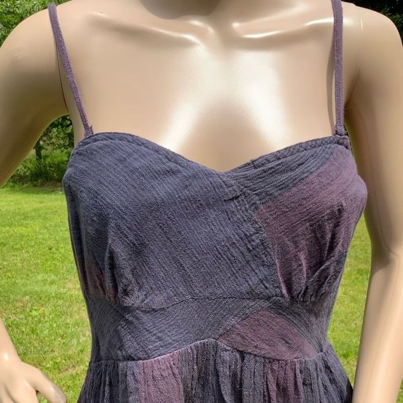 Free People Dresses & Skirts - NWT $118 free people | Cotton | Lined Striped Dress in Plum Combo | Purple